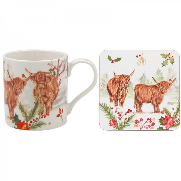 Highland Cow Sml Mug&coaster (6)