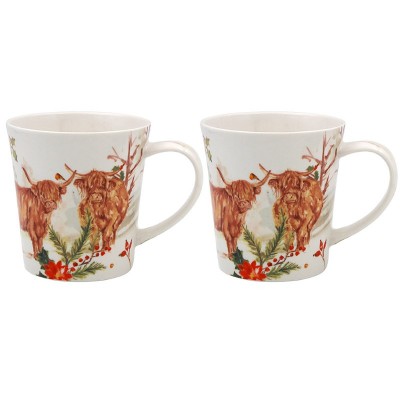 Highland Cow Mugs 2 Set (3)