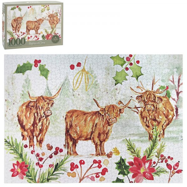 Highland Cow Wooden Puzzle 1000 Pcs (3)