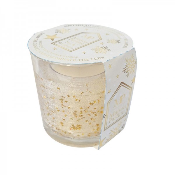 Candle LED Gel Gold Glitter (6)