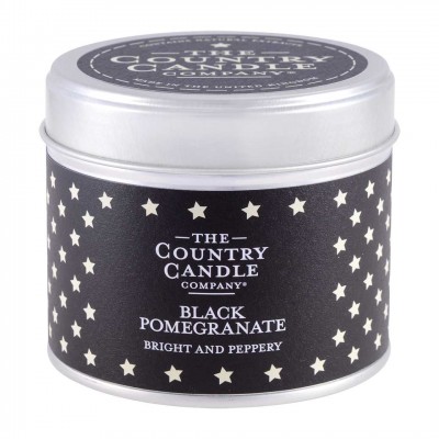 Black Pomegranate Superstars Candle In Tin