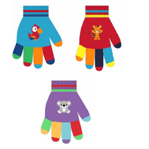 Kids Colour Block Animal Magic Glove (zero vat)