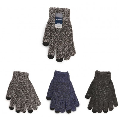 Mens Twist Yarn Touch Screen Gloves (12)