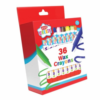 36 Wax Crayons (12)