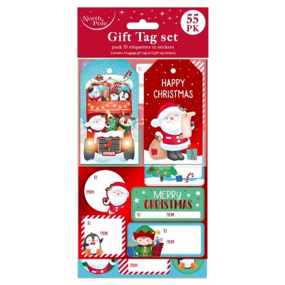 55pk Cute Tag And Sticker Set  (12)