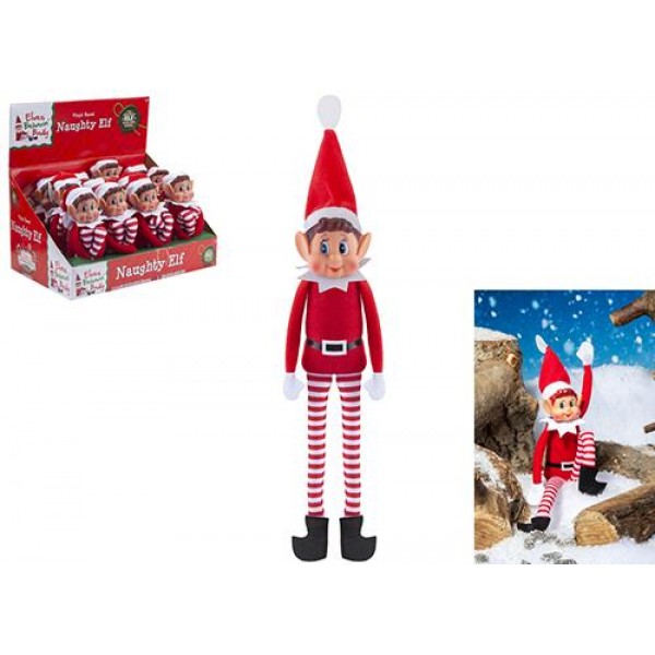 12" Red Long Leg Soft Body Boy Elf (12)   