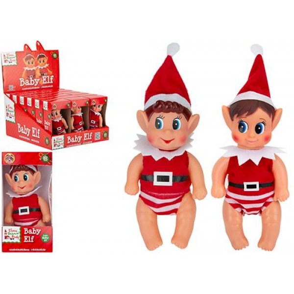 2 Asstd 5" Boy/girl Vinyl Baby Elf In Cdu (18)