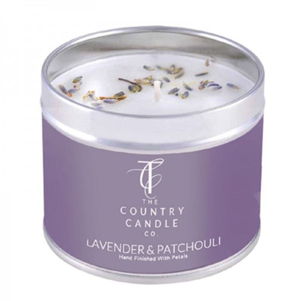 Lavender & patchouli tin candle (6)