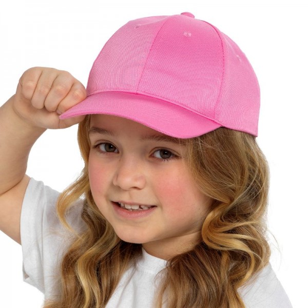 Kids Pink Baseball Cap (12) zero vat
