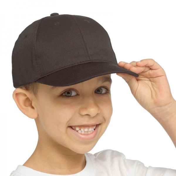 Kids Black Baseball Cap (12) Zero Vat