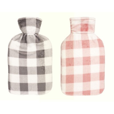 2ltr Check Pattern Coral Fleece Check (2 Asst) (12)