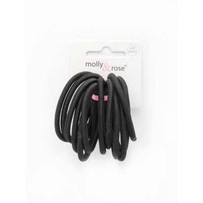 Elastics - Black - Card of 12 4mm (6)
