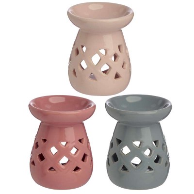 Eden Pastels Cut Out Lattice Ceramic Oil & Wax Burner (6)