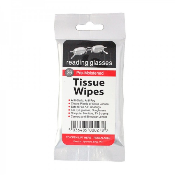 Readyspex Glass Tissue Wipes (26 wipes)