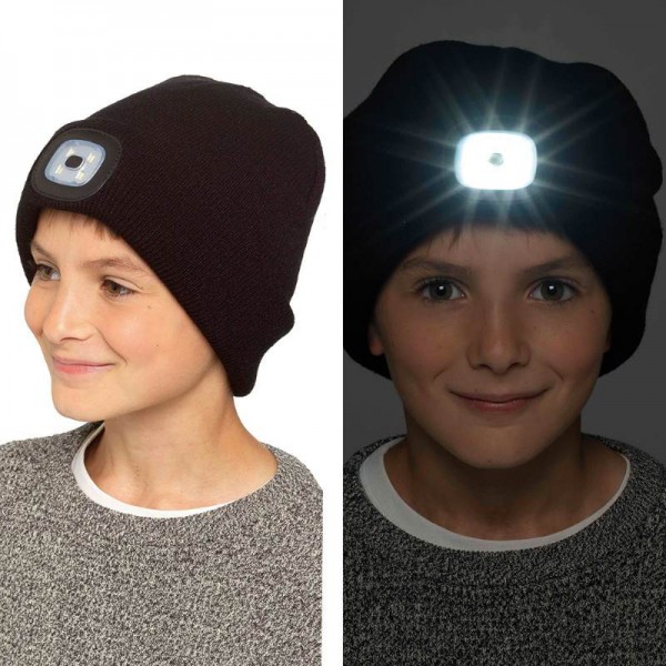 Kids Black Led Hat (Zero Vat) 12