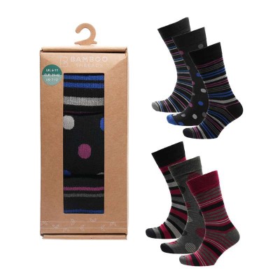 Mens 3pk Design Socks In Gift Box (6)