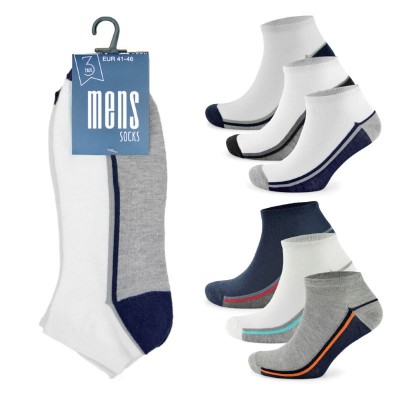 Mens 3pk Trainer Socks (8)