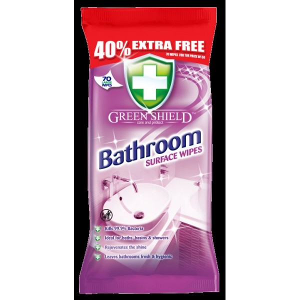 Greenshield Wipes - Bathroom Surface Wipes 12pk