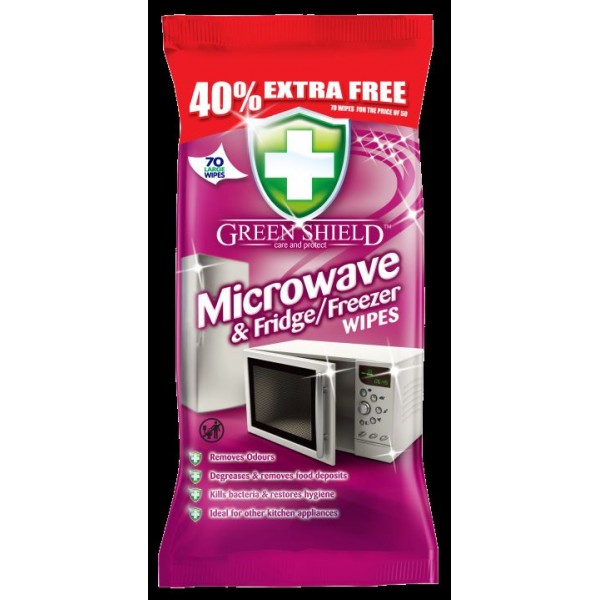 Greenshield Wipes - Microwave And Fridge Freezer Wipes 12pk