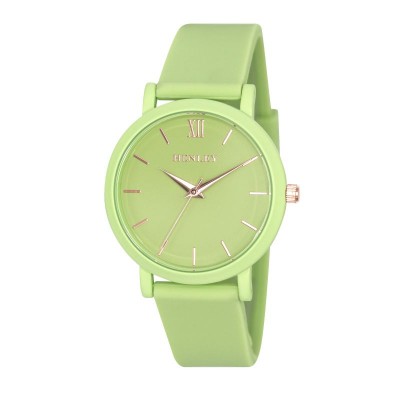 Henley Ladies Fashion Watch Olive Faux Leather Strap (1)