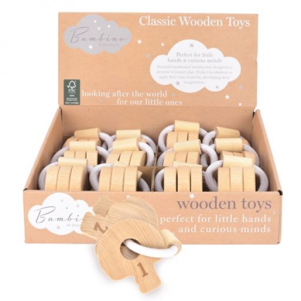 Bambino Wooden Keys Toy In Cdu Multi 12