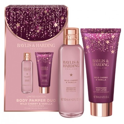 Wild Cherry & Vanilla Luxury Body Pamper Duo Gift Set (6)