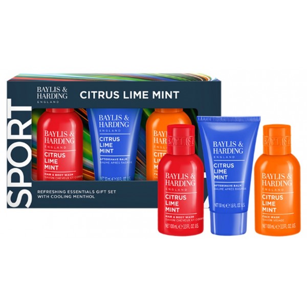 Citrus, Lime & Mint Men's Refreshing Essentials Trio Gift Set (5)