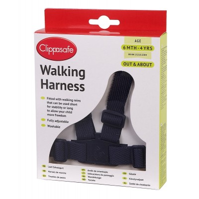 Walking Harness With Rein - Navy
