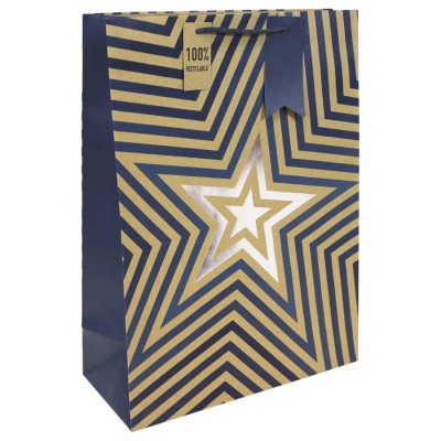 Kraft Blue Stars Xl Bag (6)