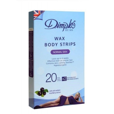 Dimples Depilatory Wax Body Strips - 6