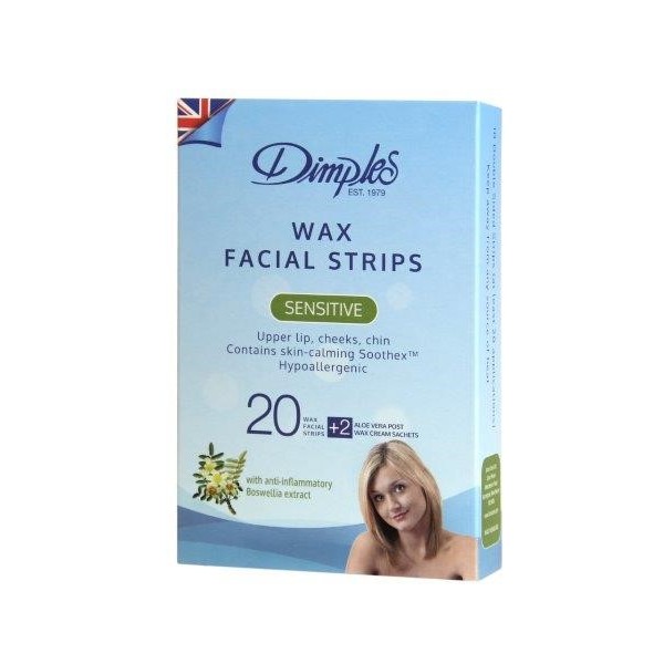 Dimples Depilatory Wax Facial Strips - 6