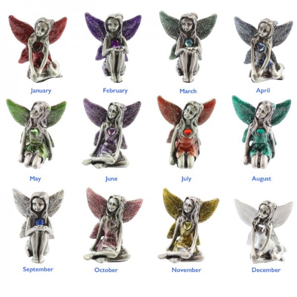 Pewter Birthstone Fairies