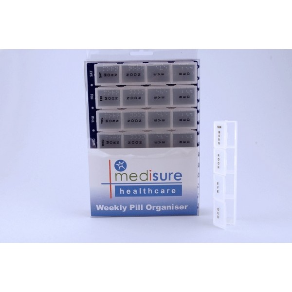 Pill Organiser 28 Compartment Large