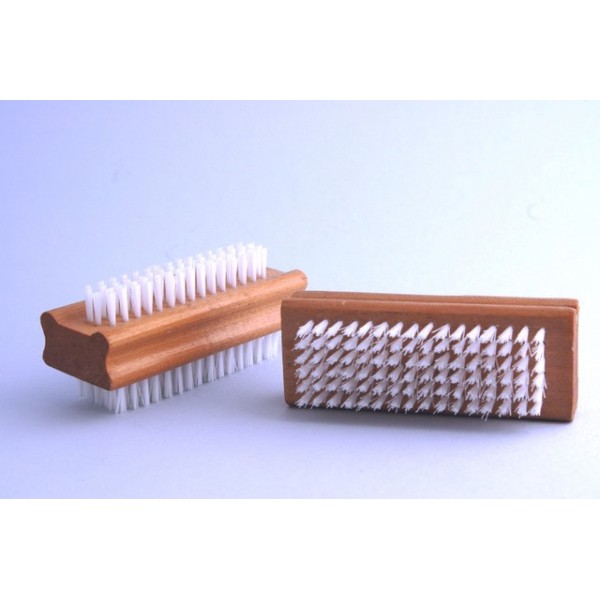 Nailbrush Wooden Nylon Bristle