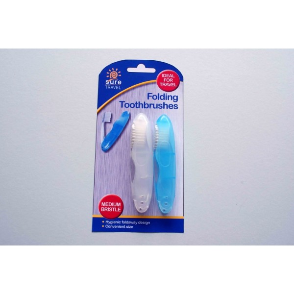 Folding Toothbrushes 2 Pack