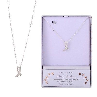Kiss Pave Looped Neckace (3)