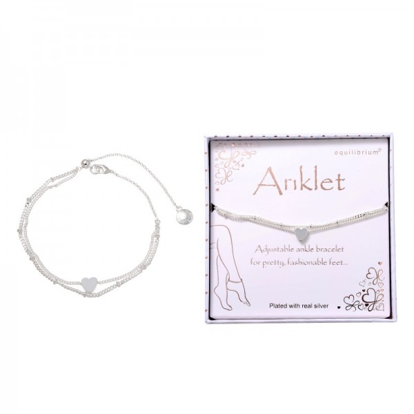 Double Chain/hrt Anklet (3)