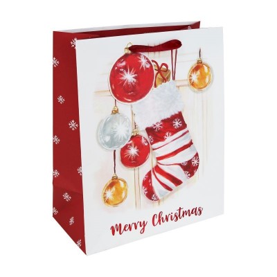 Stocking White Kraft Lge Bag (12)