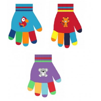 Kids Magic Striped Glove With Motif (12) Zero Rated