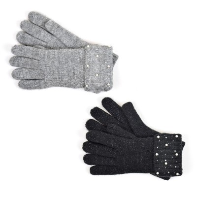 Ladies Gloves With Sequin Cuffs (12)