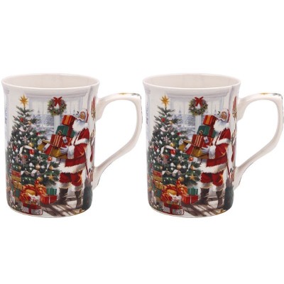 Santa Mugs Set Of 2 (3)