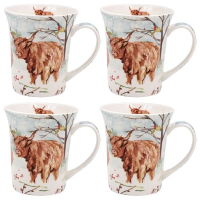 Highland Cows Mugs Set Of 4 (3)
